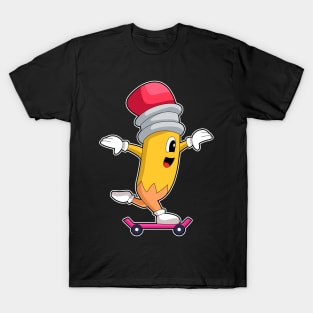 Pencil Skater Skateboard T-Shirt